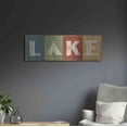 thumbnail image 6 of Luxe Metal Art 'Lake Lodge V' by Sue Schlabach, Metal Wall Art, 36"x12", 6 of 9