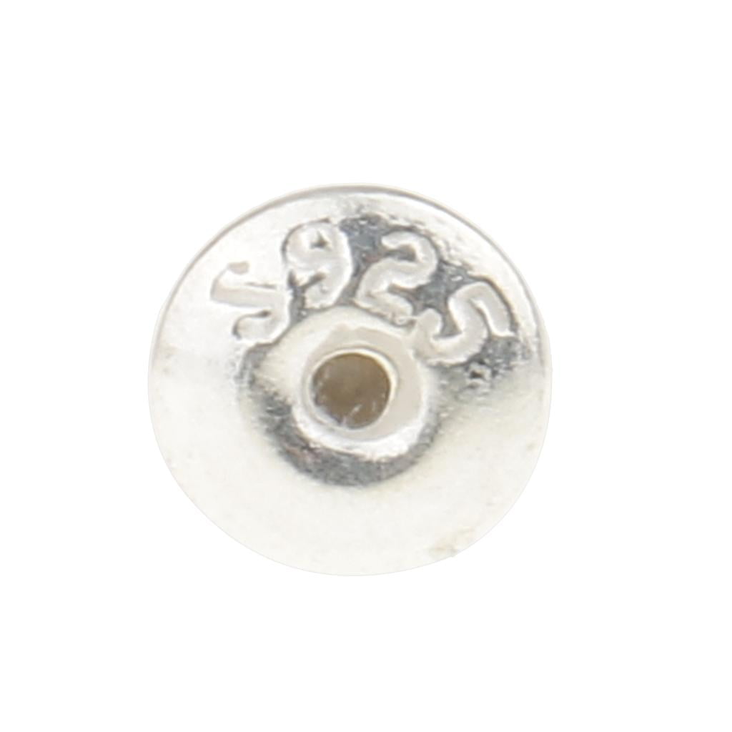 10x Sterling Earring Backs Ear Nuts Earring Keeper 4mm
