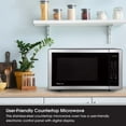 thumbnail image 2 of Magic Chef 1.1 Cu. ft. Countertop Microwave 1000W Digital Touch, Stainless, 2 of 5
