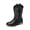 BLACK, variant on Kids' Cowboy Boots Boys' Girls' Western Boots Mid-Calf Horse Riding Boots Square Toe Farm Boots
