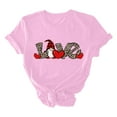 thumbnail image 4 of LSLJS T-shirt Décontracté à Manches Courtes et Col Rond pour Femmes avec Imprimé Arbre de Noël, 4 of 5