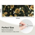 thumbnail image 5 of Black White Flower Sunflower Pattern Kitchen Rug Mat,Kitchen Runner Rugs Non Skid Washable,Decorative Kitchen Floor Mats for Kitchen,Sink,Laundry,17"X47", 5 of 5
