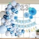 thumbnail image 3 of Kit de arco de guirnalda de globos de macarrón azul, decoración de fiesta de cumpleaños ER, 3 of 5