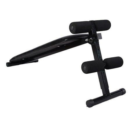 Zimtown deluxe portable folding adjustable sit up decline bench for ab crunch hotsell