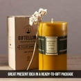 thumbnail image 4 of Extra Large Pure Beeswax Pillar Candle - 80 Hours Lasting - 100% Pure Beeswax and Cotton Wick - Unscented Candle for Emergencies - Candle Lovers Gift, 4 of 6