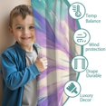 thumbnail image 3 of Blackout Kids Curtains,Tie Dye Pattern Childrens Insulated Curtains Set Of 2,Bedroom Essentials,Toddler Room Decor 52"x84", 3 of 5