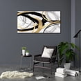 thumbnail image 6 of Aaheei Gold Wall Decor Black Canvas Wall Art Large Line Artwork Oil Painting Abstract Pictures Modern Minimalist Home Decor for Living Room Bedroom Kitchen Office 20x24, 6 of 6