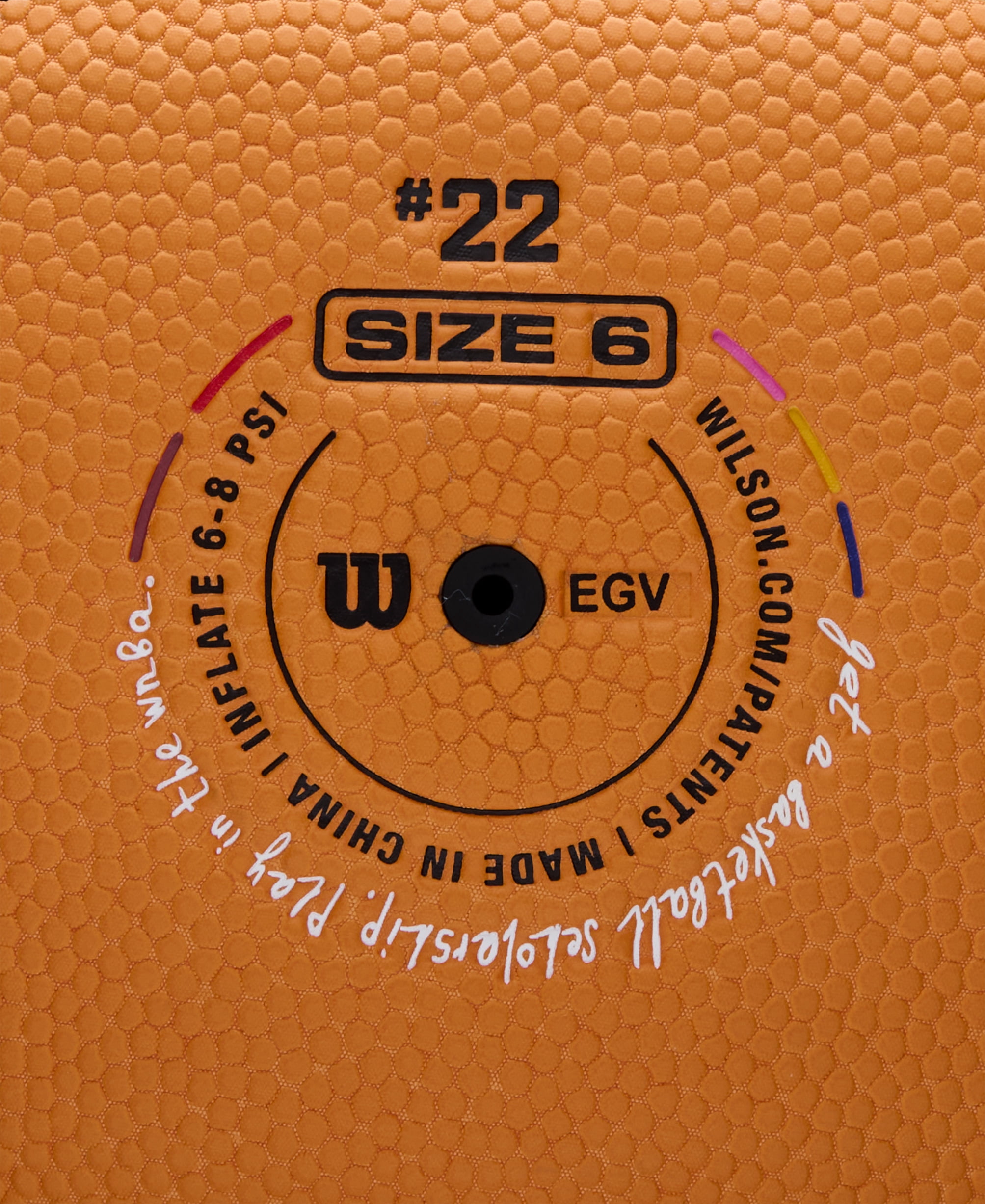 Wilson Caitlin Clark EVO NXT 3951 Indoor Game Basketball - Orange, Size 7 - 29.5"