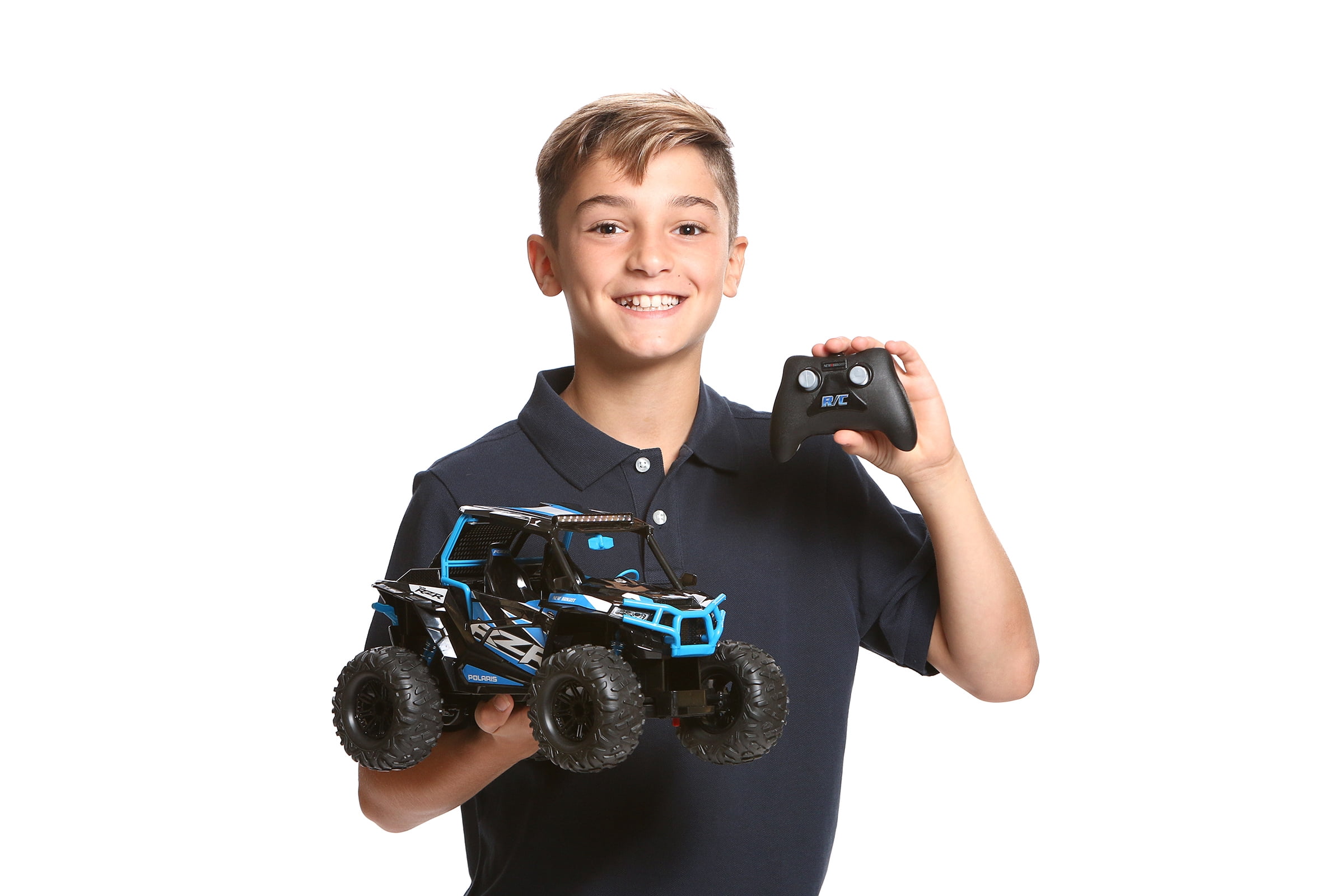 New Bright RC 1:14 Radio Control 2019 Polaris RZR - Blue - Walmart.com