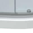 thumbnail image 4 of Dreamwerks Monaco 36 in. W X 36 in. D X 75 in. H Round Shower Stall Kit with Base and Walls in Brushed Nickel, 4 of 8