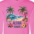 thumbnail image 4 of Inktastic Aloha Hawaii Tropical Beach Surfboard Design Long Sleeve T-Shirt, 4 of 5