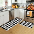 thumbnail image 5 of Nmdmisc Fall Outdoor Rug Set Halloween Thanksgiving Decor Rug Plaid Outdoor Rug Check Rug Layered Doormats for Front Door Porch Farmhouses Entryway Kitchen, 5 of 8