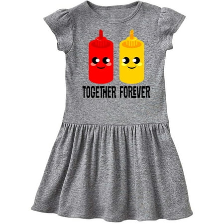 

Inktastic Ketchup and Mustard Gift Gift Toddler Girl Dress