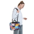 thumbnail image 6 of Lsque Colorful Cats Pattern Art Pattern Laptop Bag – Portable & Slim Single-Shoulder Computer Case with Adjustable Strap, Protective, Lightweight for 13”/14”/15.6” Laptops, 6 of 8