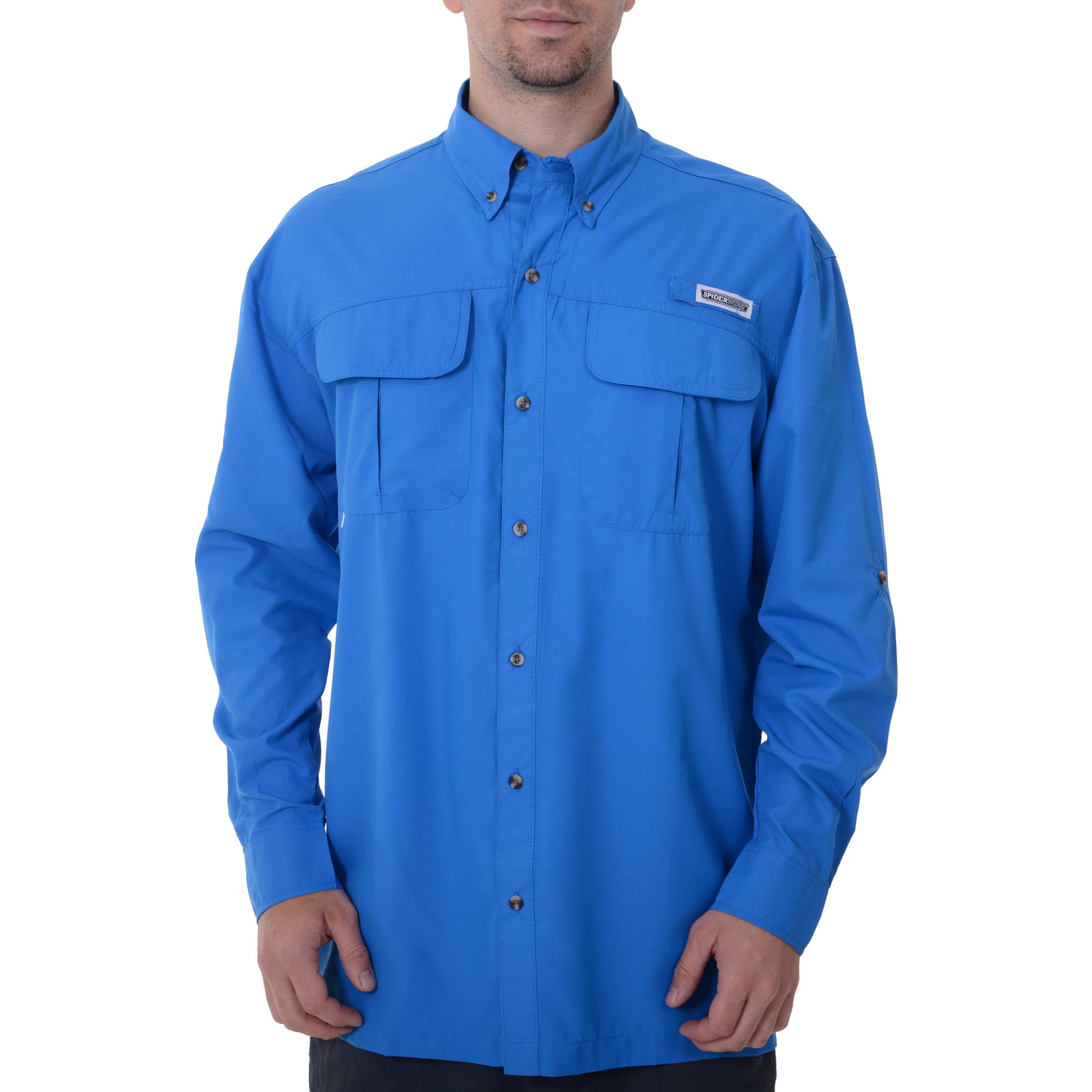 Spiderwire - Mens Spiderwire Lng Sleeve Fishing Shirt - Walmart.com ...