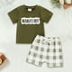 thumbnail image 2 of Playeras Básicas Algodon Para Hombre, Ropa De Verano Para Bebé Niño, Conjunto A Juego Para Papá/Mamá, Camiseta Bordada De Manga Corta, Conjunto De Pantalones Cortos A Cuadros Para Niño Pequeño, 2 of 3