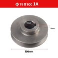 thumbnail image 1 of V-Belt pulley A Type Sinlge Slot Pulley Motor Cast Iron Dia Power Tool Accessory, 1 of 10