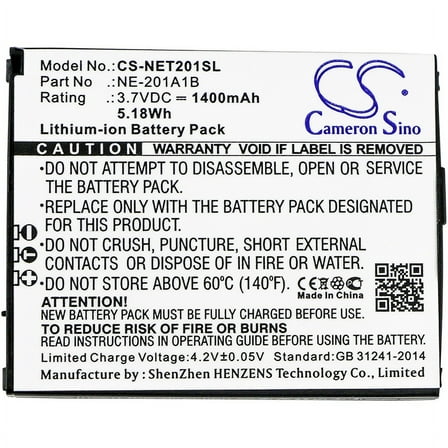 1400mAh NE-201A1B Battery for NEC NE-201A1A Terrain