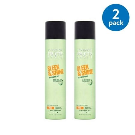 Garnier Fructis Style Sleek and Shine Anti-Humidity Hairspray 8.25 OZ (Pack of