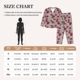 thumbnail image 4 of Daiia Rose Flowers for Women's Long-Sleeved Pajama Set – Soft & Comfortable Sleepwear Button-Up Pajamas Cozy Lounge Wear-Small, 4 of 7
