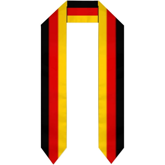 DABOYOZHZH Germany Flag Graduation Shawl Sash Stole Wraps Scraf For International Study Pride Women Men