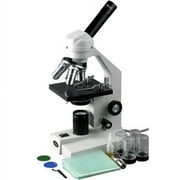 AmScope M500B-MS-MT Digital Monocular Compound Microscope, WF10x and WF20x Eyepieces, 40x-2000x Magnification, Anti-Mold