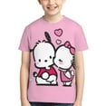 thumbnail image 4 of Sanrio Pochacco Kids T-Shirt 3d Printed Graphic T-Shirts Boys And Girls Short Sleeve Shirts For Youth Kids X-Small, 4 of 6