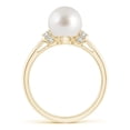 thumbnail image 2 of Angara South Sea Cultured Pearl Collar Ring with Diamonds in 14K Yellow Gold for Women | June Birthstone Jewelry for Her, 2 of 8