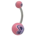 thumbnail image 1 of Fimo Beads Butterfly Design Belly Ring, 1 of 6