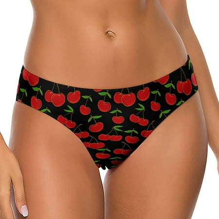 

Berries of A Cherry Women s Thongs Sexy T Back G-Strings Panties Underwear Panty