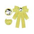 thumbnail image 3 of INSPIRE CHIC Women's Bowknot Pre-Tied Bowties Ribbon Bow Brooch Wedding Party Pin Bow Tie Yellow, 3 of 4
