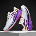 thumbnail image 4 of Men's Fashion Running Shoes with Full-Length Carbon Plate Technology - High-Rebound Cushioned Comfort, Shock Absorption & Stability - Lightweight Breathable Knit Low-Top Design for Marathon, Training, 4 of 9