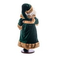 thumbnail image 3 of Vickerman 28" Emerald Green Velvet Santa Doll with Stand. This santa has glasses, stand is removeable., 3 of 5