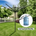 thumbnail image 5 of Petoto Umbrella Drying Rack, 12 - Line 165ft Collapsible Rotary Outdoor Clothesline & 70.9" Adjustable Height, Clothes Drying Rack for Backyard, 5 of 11