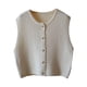 thumbnail image 2 of Chaleco de punto con botones, cárdigan de diseño Retro transpirable a la moda para mujer, deporte al aire libre, 2 of 8