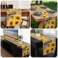 thumbnail image 6 of Sunflower Table Runner 72 Inches Long, Farmhouse Country Flowers Vintage Wood Grain Kitchen Coffee Dining Table Decoration for Home Party Birthday Wedding Home Decor 13x72 Inches, 6 of 8
