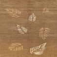 thumbnail image 1 of Ahgly Company Indoor Square Contemporary Bronze Brown Abstract Area Rugs, 5' Square, 1 of 6