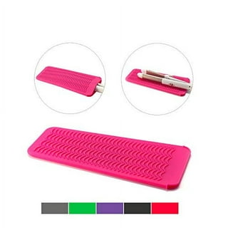  ZAXOP Silicone Heat Resistant Mat,Flat Iron Holder,Used as Heat  Resistant Pad and Storage Pouch for Hot Hair Tools.(Star Point,Hotpink) :  Beauty & Personal Care