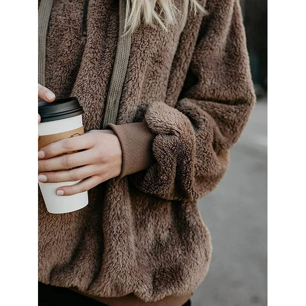Fuzzy hoodie womens online