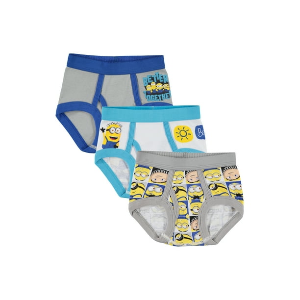 Minions Toddler Boys' Brief Underwear, 3 Pack