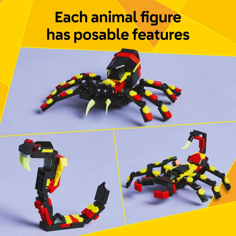 LEGO Wild Animals Surprising Spider 3 in 1 Building Toy with