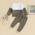thumbnail image 7 of TOWED22 Boys Clothes Boy Outfits 2-Piece Long Sleeve Sweatshirt Tops and Pants Fall Winter Outfits Set(Blazer,12-18 M), 7 of 7