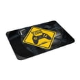 thumbnail image 2 of DouZhe Doormat Non-Slip Washable Floor Mat, Indoor Area Rug Gamer Zone Warning Pattern Carpet, 24x16 inches, 2 of 7