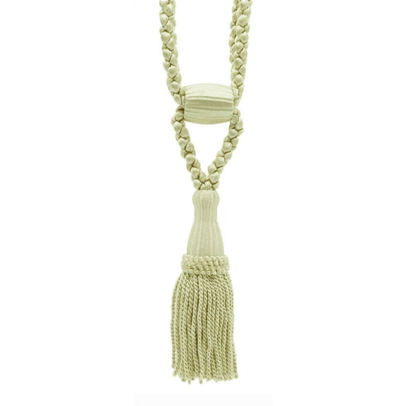 DECOPRO Beautiful Curtain & Drapery Tassel Tieback, Adjustable Cord Length with Elegant Bullion Design, Tassel Length 5 1/2" (14cm), Spread 24" (61cm) # TBC055SPR24, #A2 Sold Individually