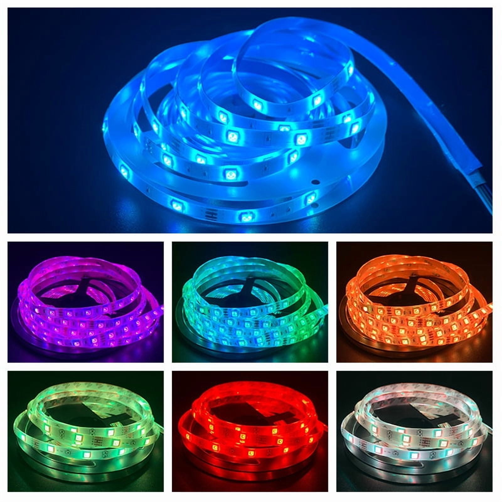 LED Strip Lights 110ft, Smart Lighting Strips with App Remote Control, RGB Music Sync Color Changing Lights for Bedroom Kitchen Party Home Decor(1 Roll)