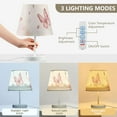 thumbnail image 5 of Cute Bunny Princess Flowers Desk Lamp 3 Color Modes LED Table Lamp Nightstand Reading Light for Bedroom Living Room, 5 of 8