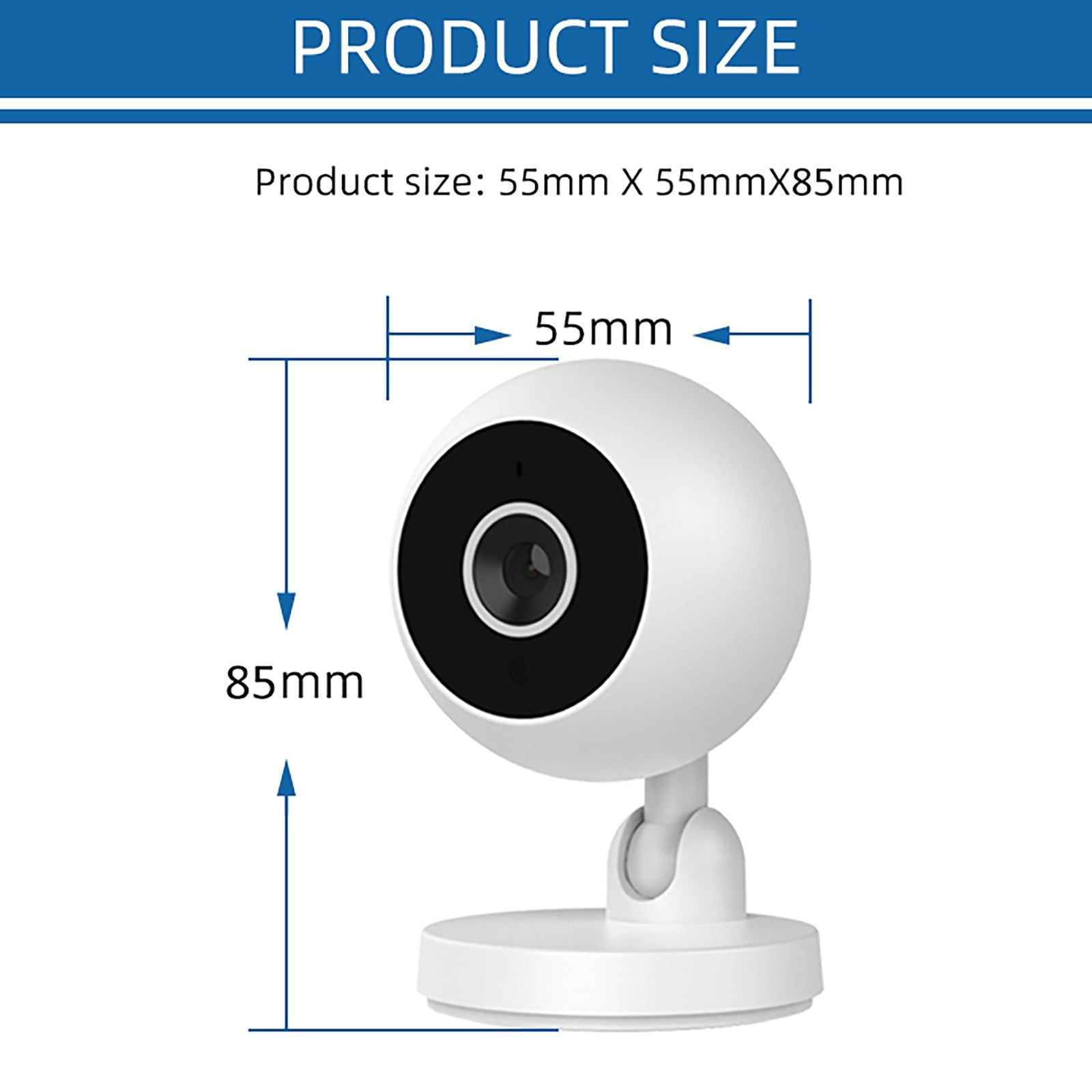 Up to 50% off! YOHOME Camera WiFi Baby Monitor 1080P Indoor A I Tracking Audio Video Surveillance Smart 2pc