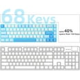 thumbnail image 4 of MageGee Portable 60% Mechanical Gaming Keyboard, Mk-Box LED Backlit Compact 68 Keys Mini Wired Office Keyboard with Red Switch for Windows Laptop PC Mac - Black/Grey, 4 of 10