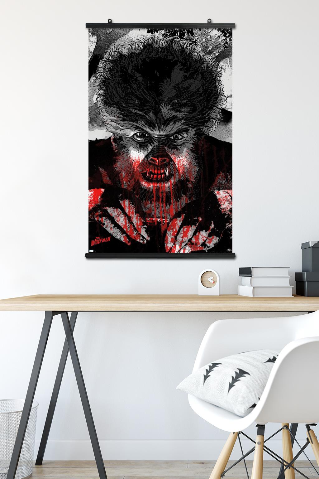 The Wolf Man - Autumn Moon Wall Poster, 22.375" x 34"