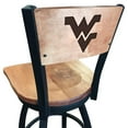 thumbnail image 3 of Holland Bar Stool  30 in. L038 - Black Wrinkle West Virginia Swivel Bar Stool with Laser Engraved Back, 3 of 3